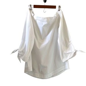 Free People Show Some Shoulder Top In White Size M